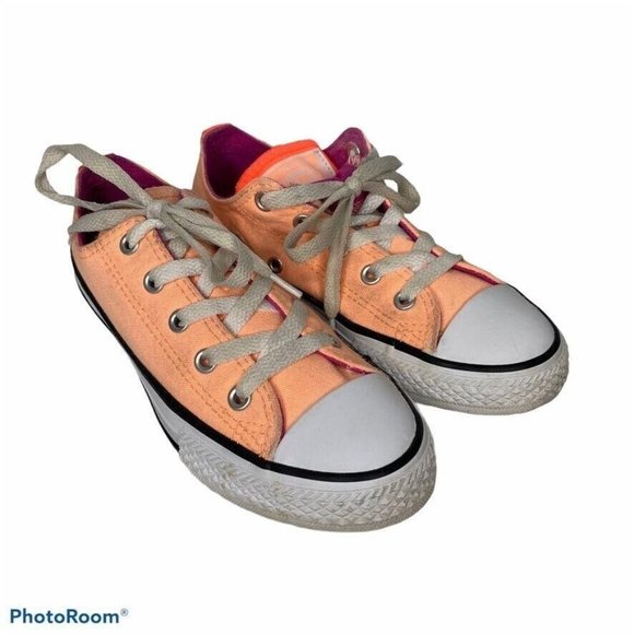 Converse Chuck Taylor All Star Ox Kids Junior size 1 Shoes Sunset Glow 656083F - Picture 1 of 10